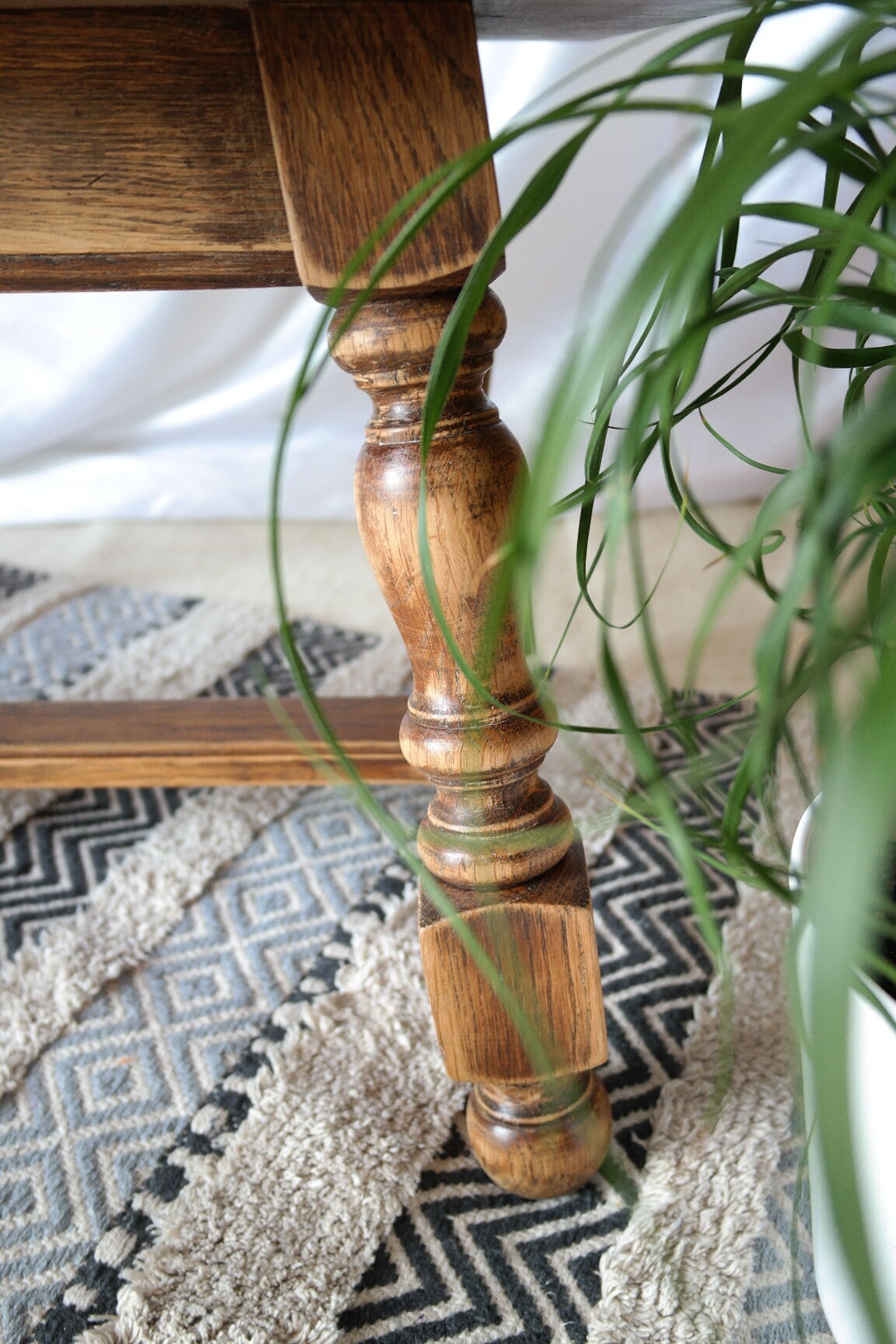 Country coffee table western vintage oak