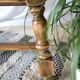 Table basse campagnarde western chêne vintage