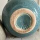 Blue ceramic vase