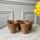 Set of 5 glasses / coffee cups in stoneware handmade 70s