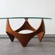 Modernist Coffee Table attributed to HP Glass, USA, 1960s