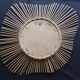 Vintage sun mirror in rattan 60/70s, 59cm