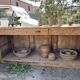 Exceptional antique counter 220 cm