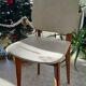 Vintage 1950s 60s dining room chair with tapered legs
