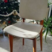 Vintage 1950s 60s dining room chair with tapered legs
