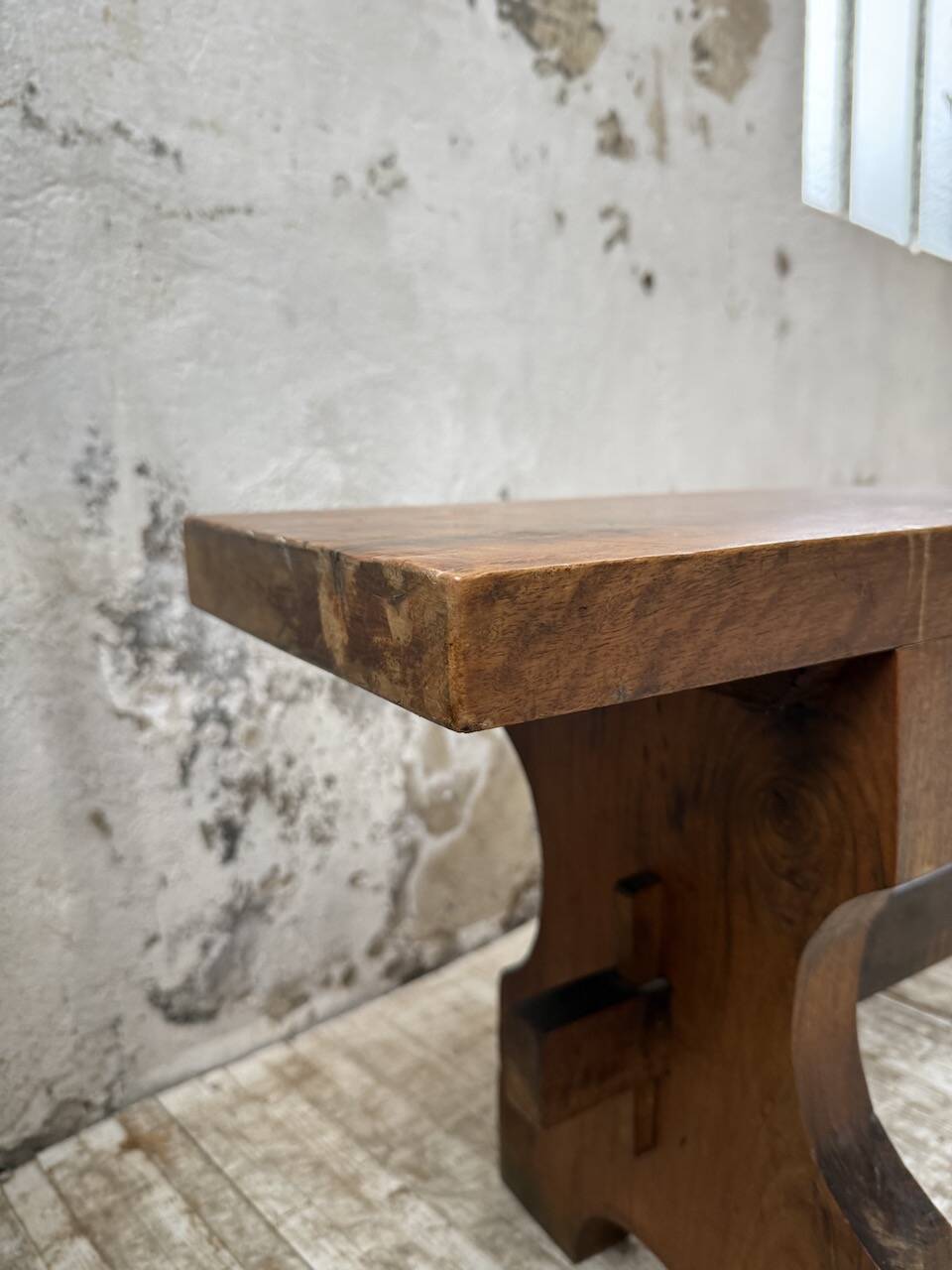 Pair of walnut benches 1900