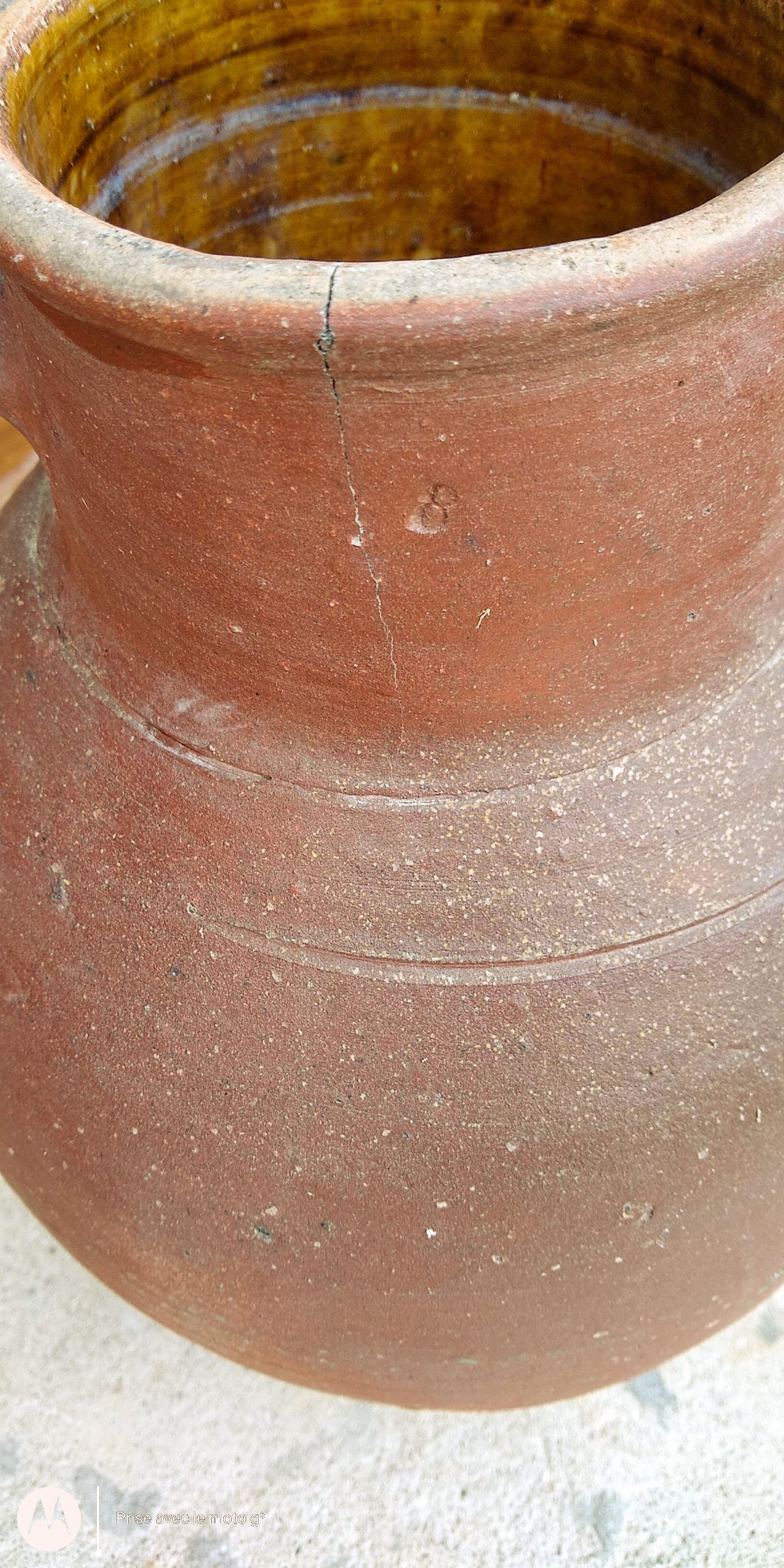 High terracotta jug
