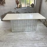 80s lacquered desk and mirror