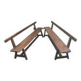Pair of antique 19th century benches