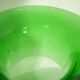 Thick glass vase from Italy, vintage.