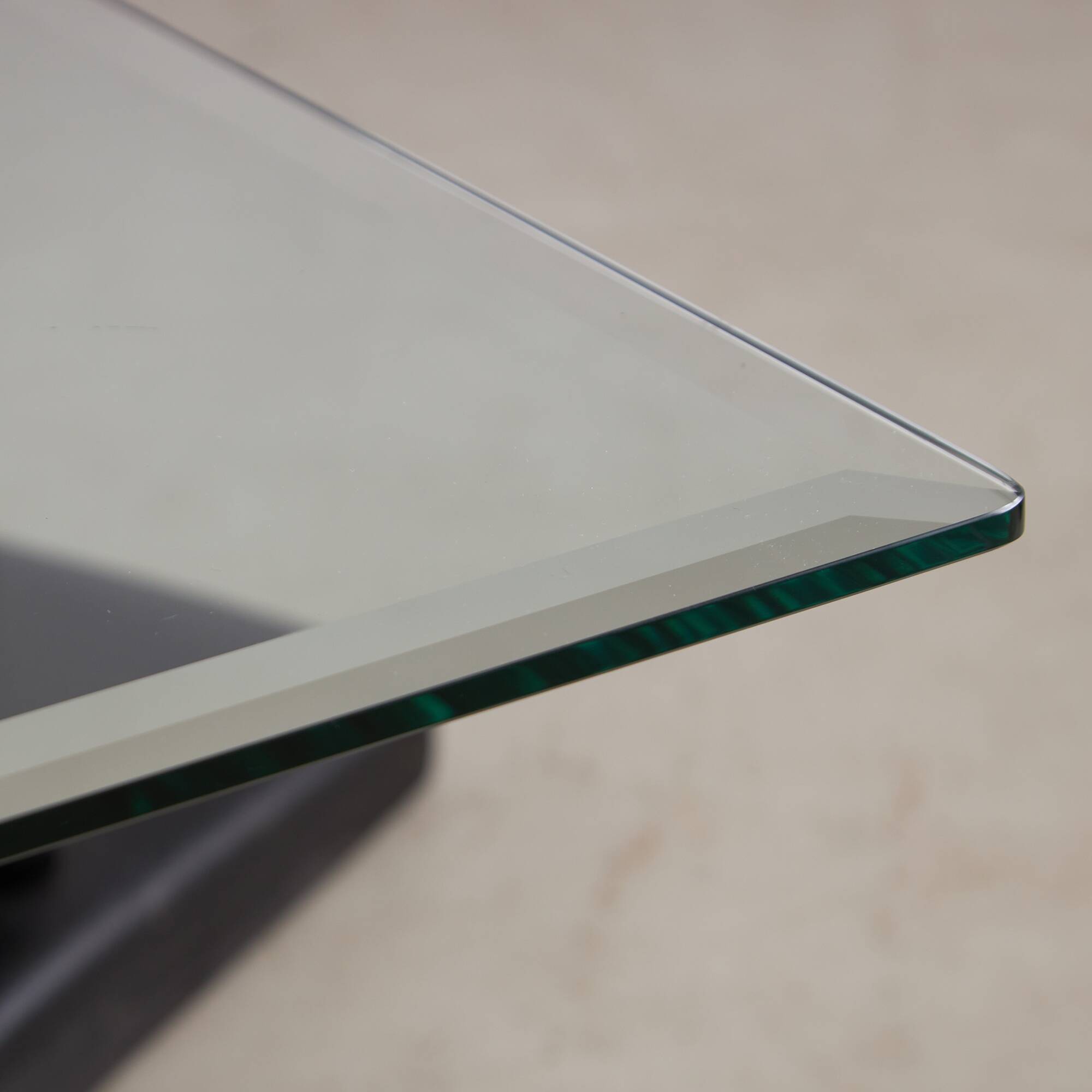 Italian Post-modern Glass Coffee Table for Bellato, 1980s