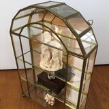 Glass and brass display case