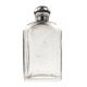 Art Deco hip flask, crystal, France, 1930s