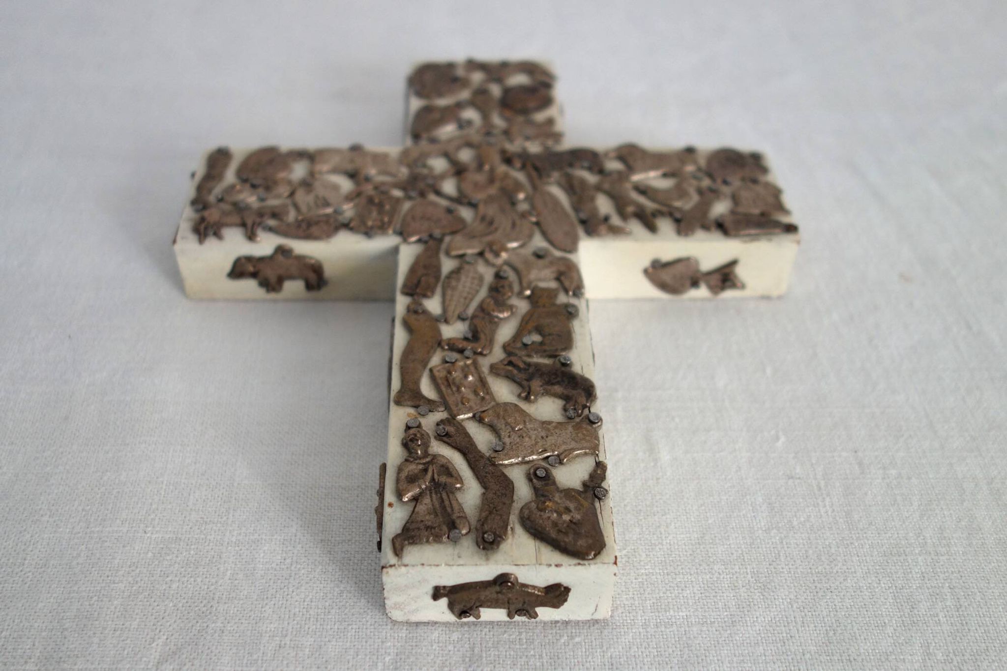 Milagro Cross by Estela Ogazon Religious Folk Art, Mexico