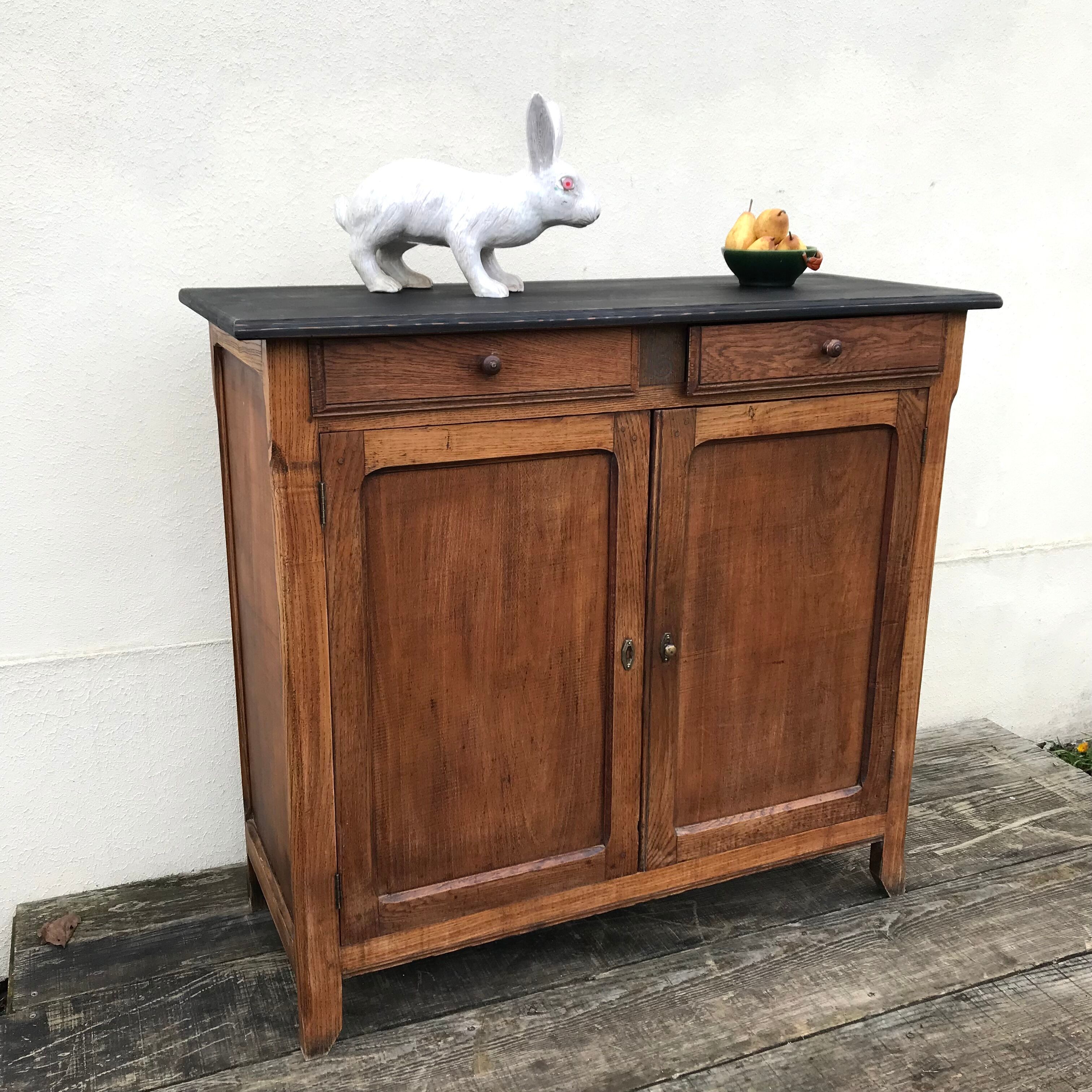 Vintage parisian buffet 1940 in oak