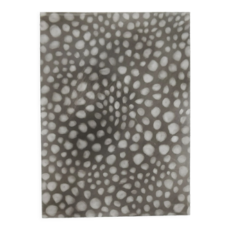 Abstract drawing 3 black and white in charcoal