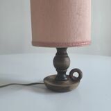 Table lamp in turned wood