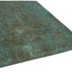 1970s 232 cm x 319 cm turquoise wool carpet