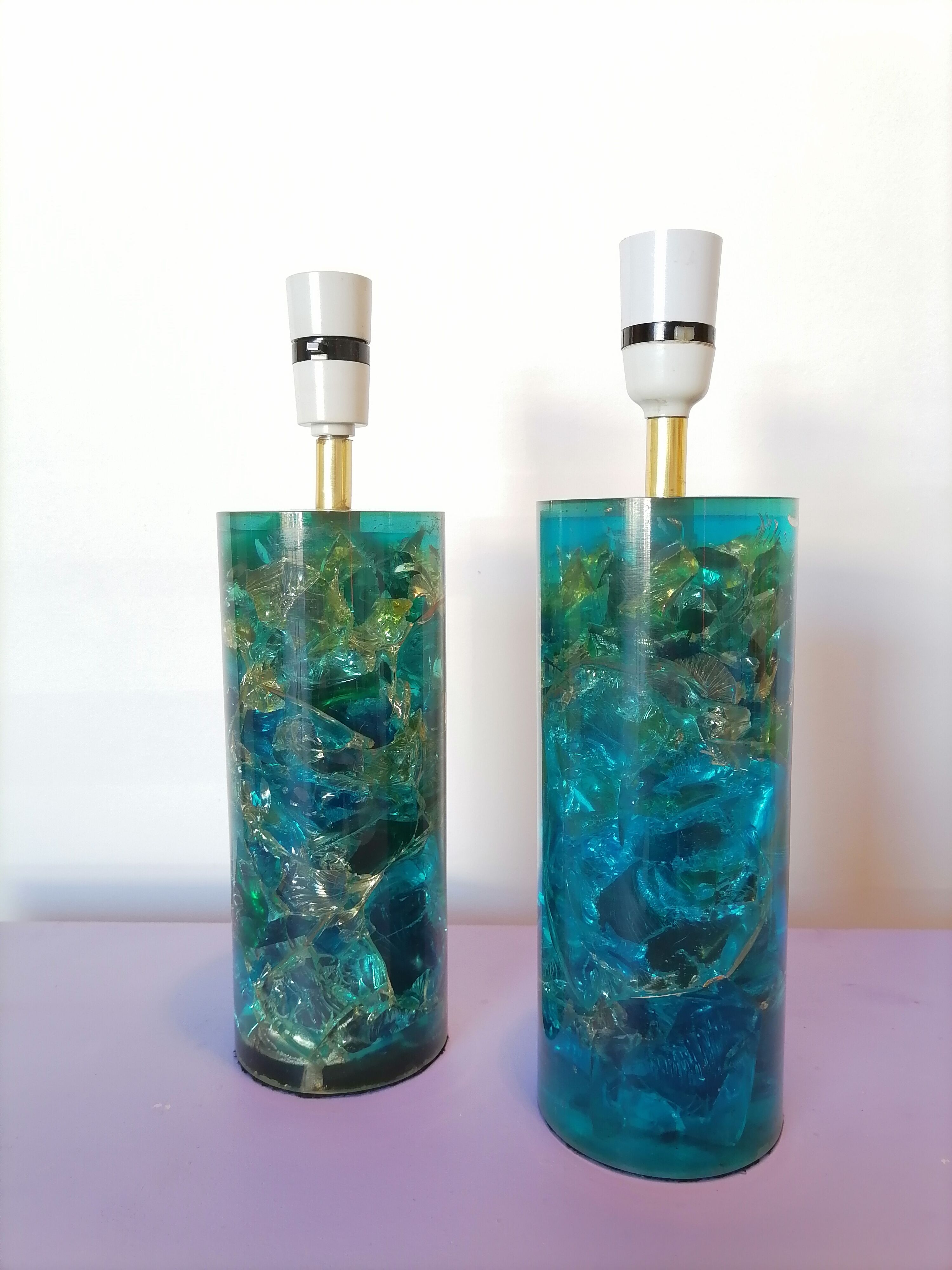 Fractal resin lamps 1970