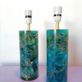 Lampes en résine fractale 1970