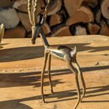 Vintage brass gazelle