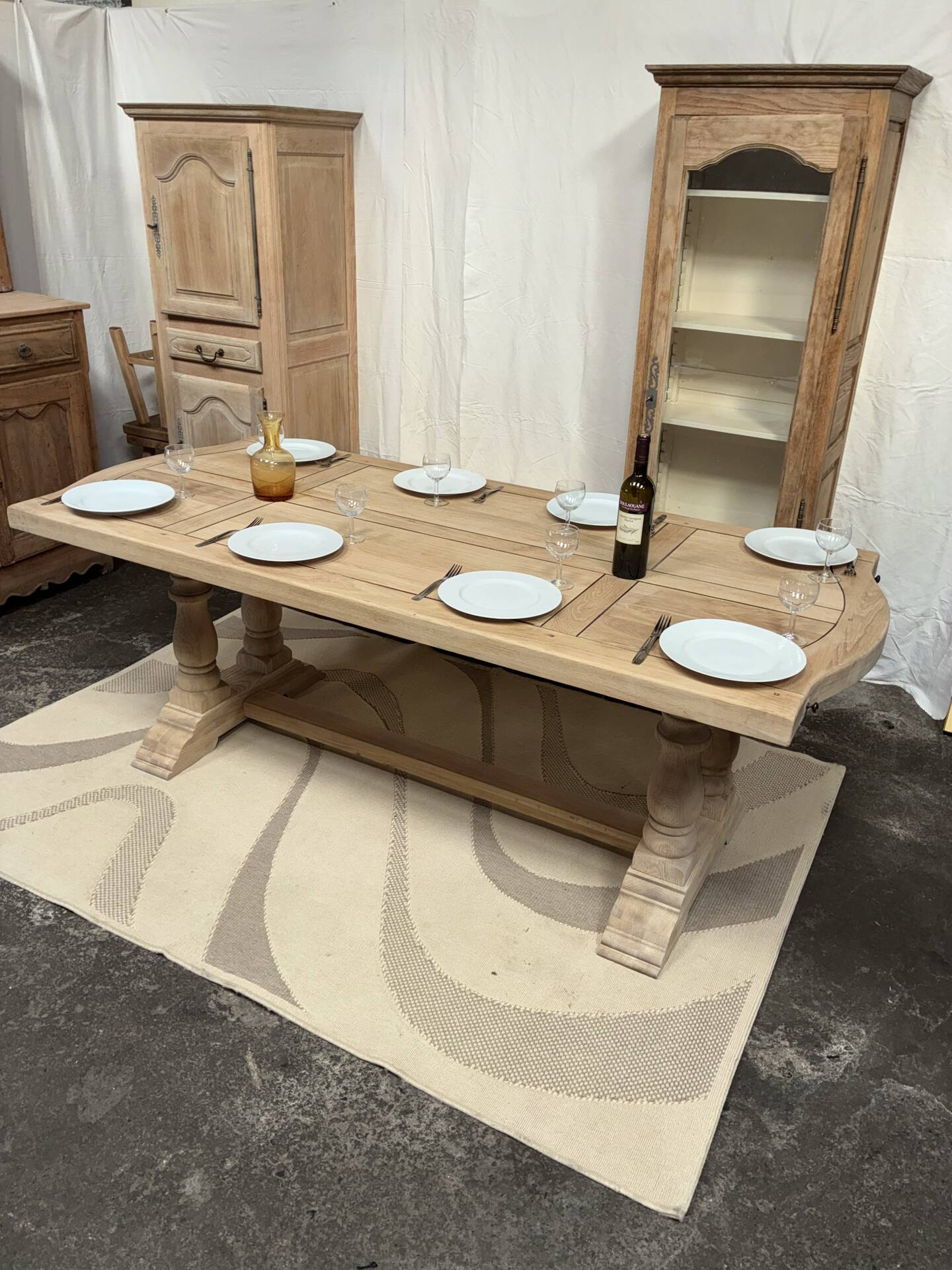 Monastery table with extensions