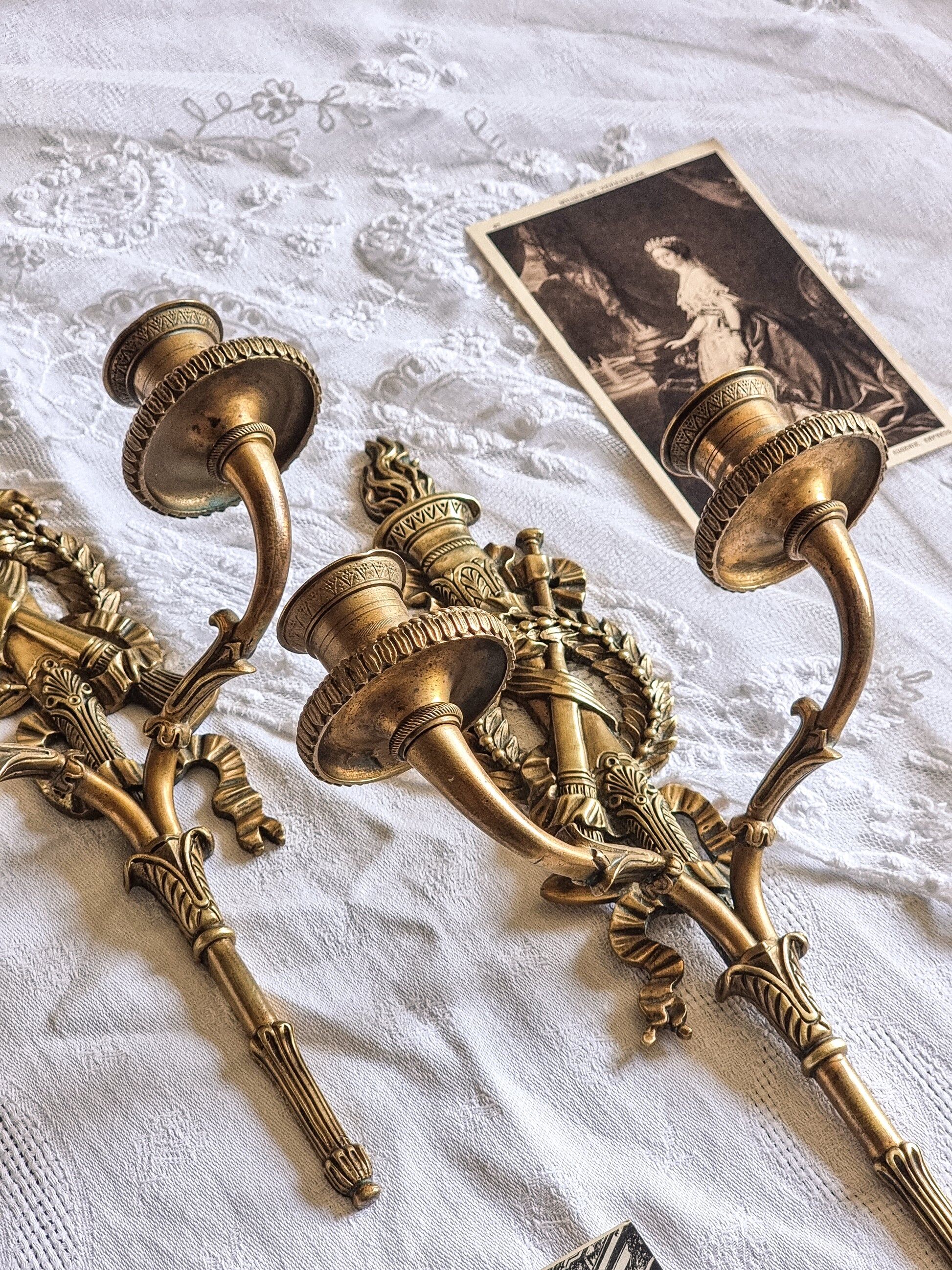 Empire wall sconces