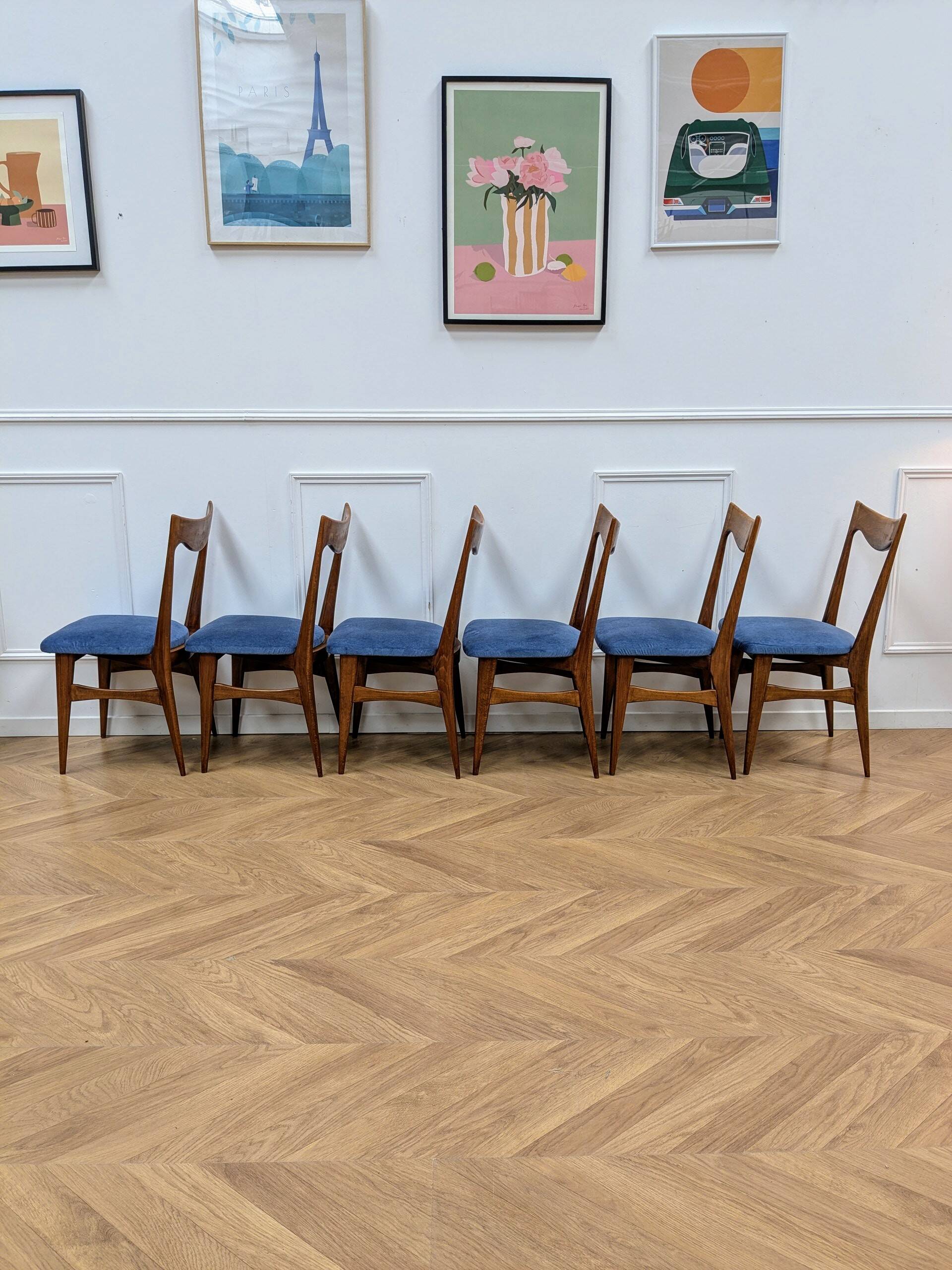 Set of 6 Scandinavian chairs