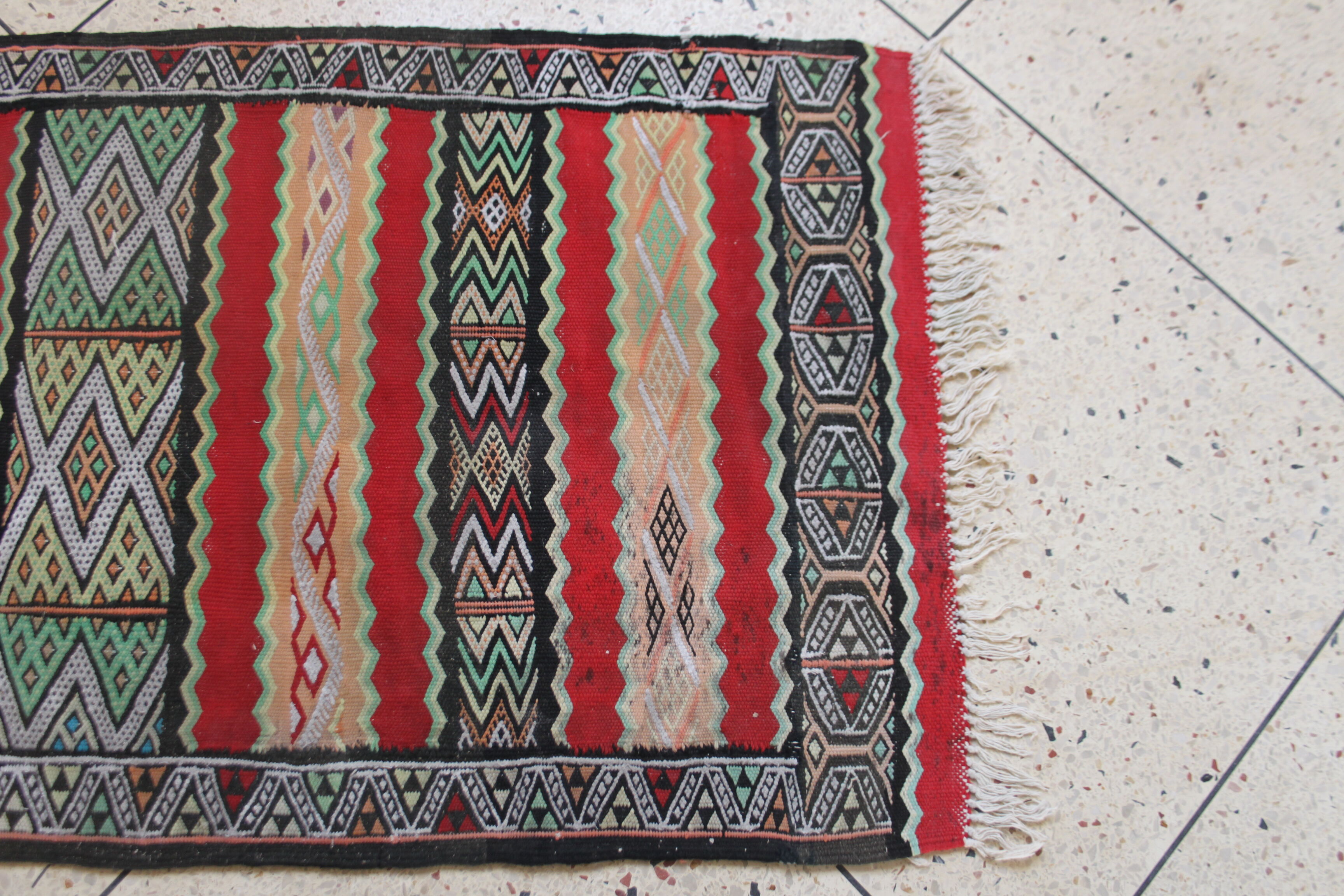 Old oriental rug Kilim 74,5x150cm