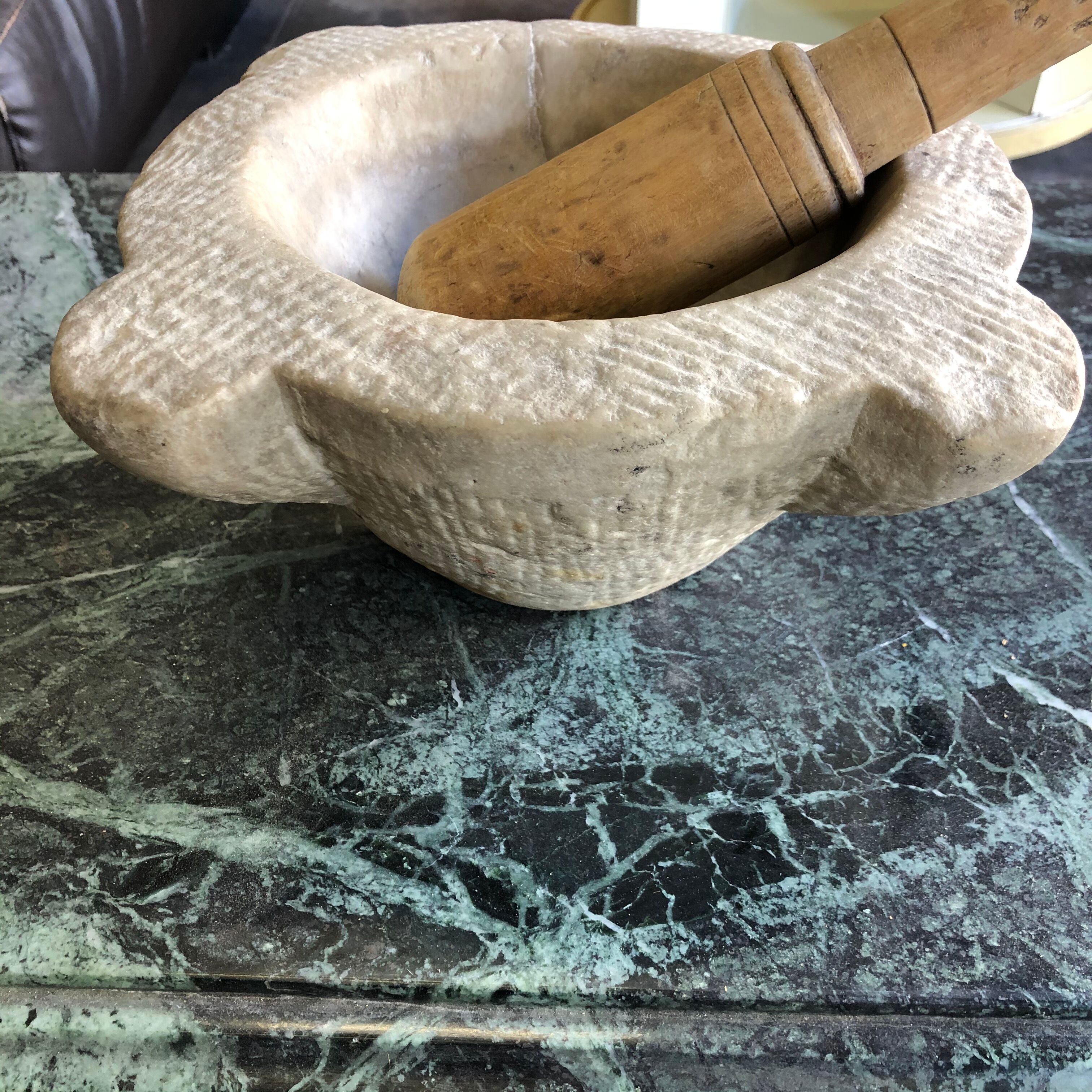 Marble mortar