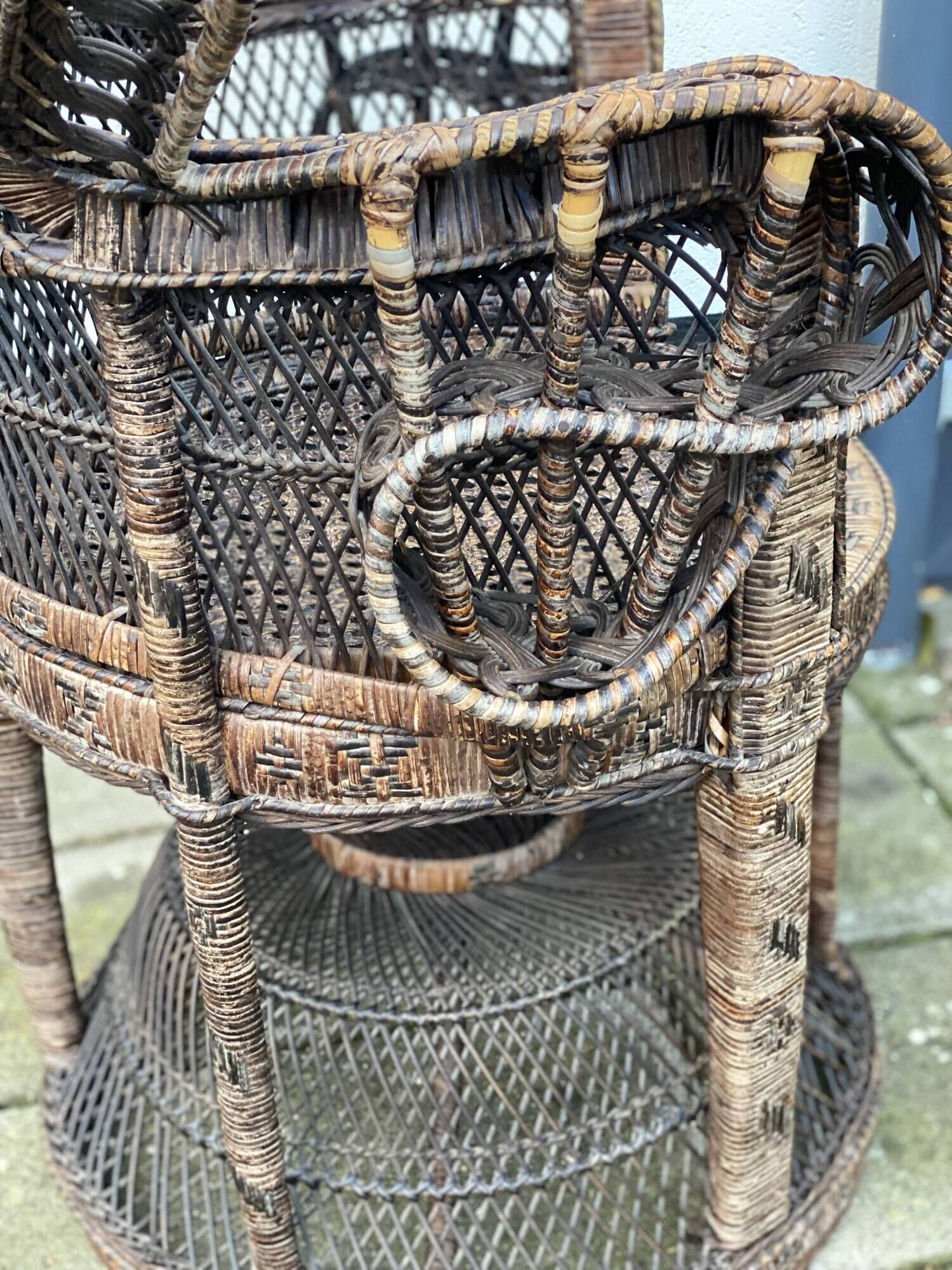 Vintage Emanuel’s Peacock Chair by Trio Noordwolde 1970’s