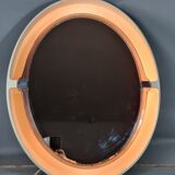 Oval mirror backlit vintage 70, 68x55 cm