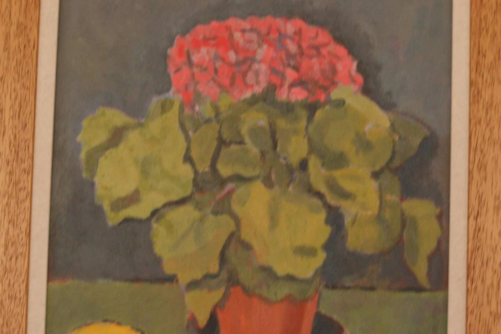 Pink hydrangea with fruit by Olax