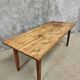 Antique Farmhouse Table French Dining Table in Chestnut Wood 80x200