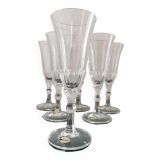 6 flûtes cristal neuves