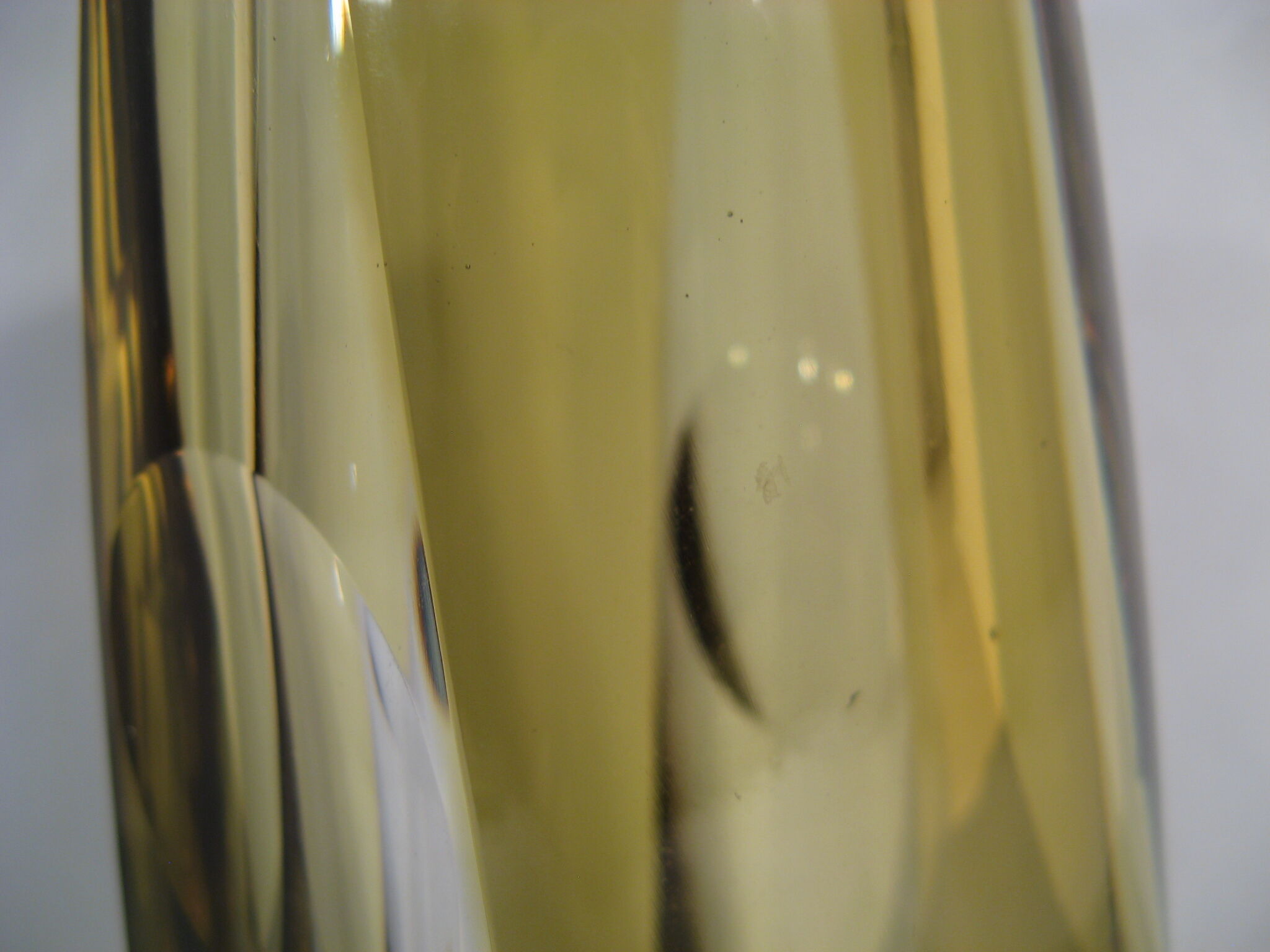 Vintage crystal vase j.b france 1970s