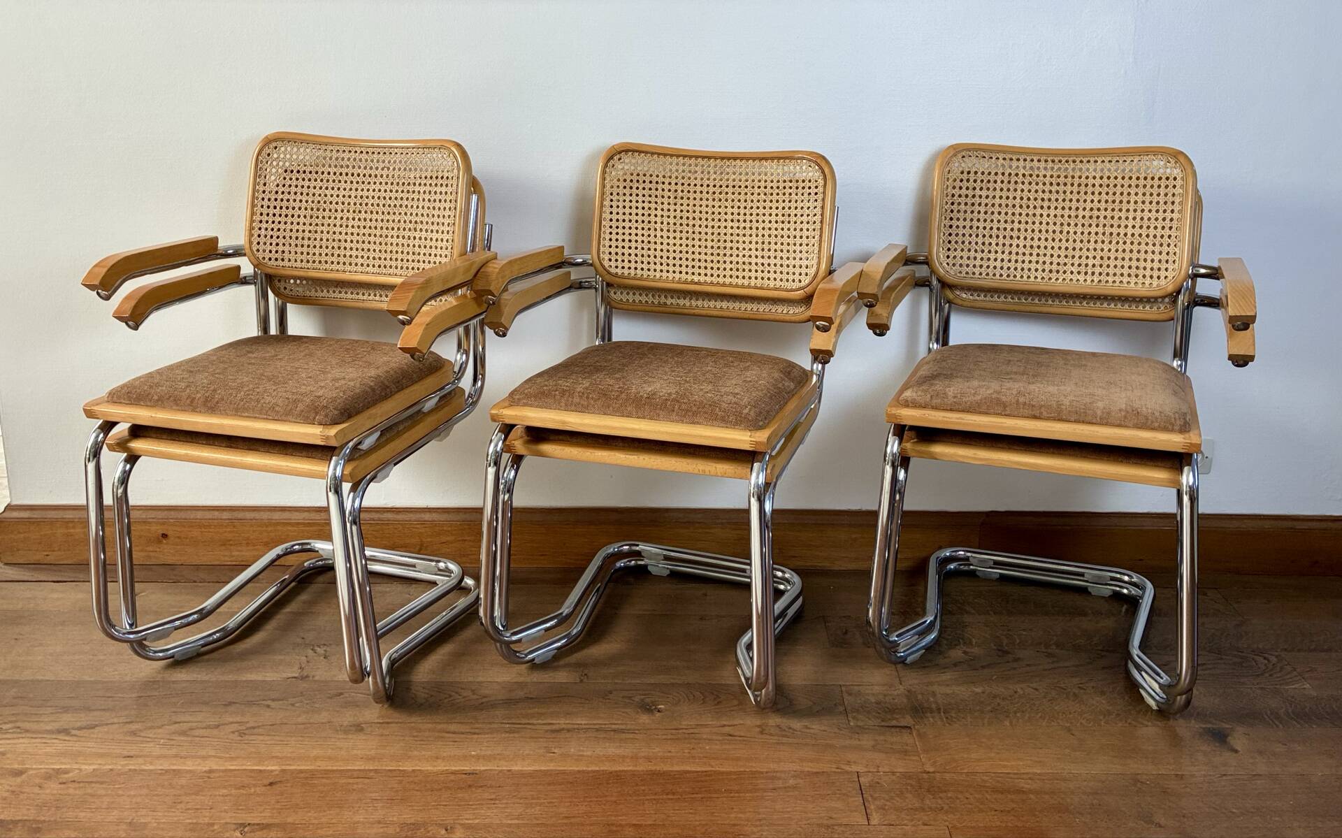 Set of 6 B64 chairs by Marcel Breuer