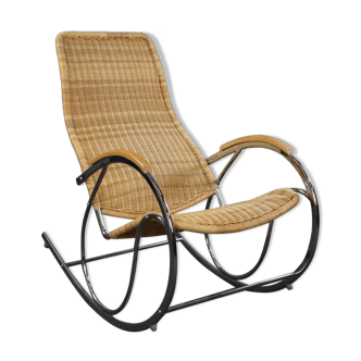 Rocking chair vintage design italien