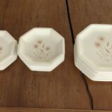 Tiffany table service – 21 pieces – Vintage plates with a floral design