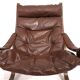 Fauteuil en cuir Westnofa Siesta par Ingmar Relling, 1960