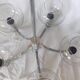 5-branched chandelier by Sciolari, Italy, space age, 1970