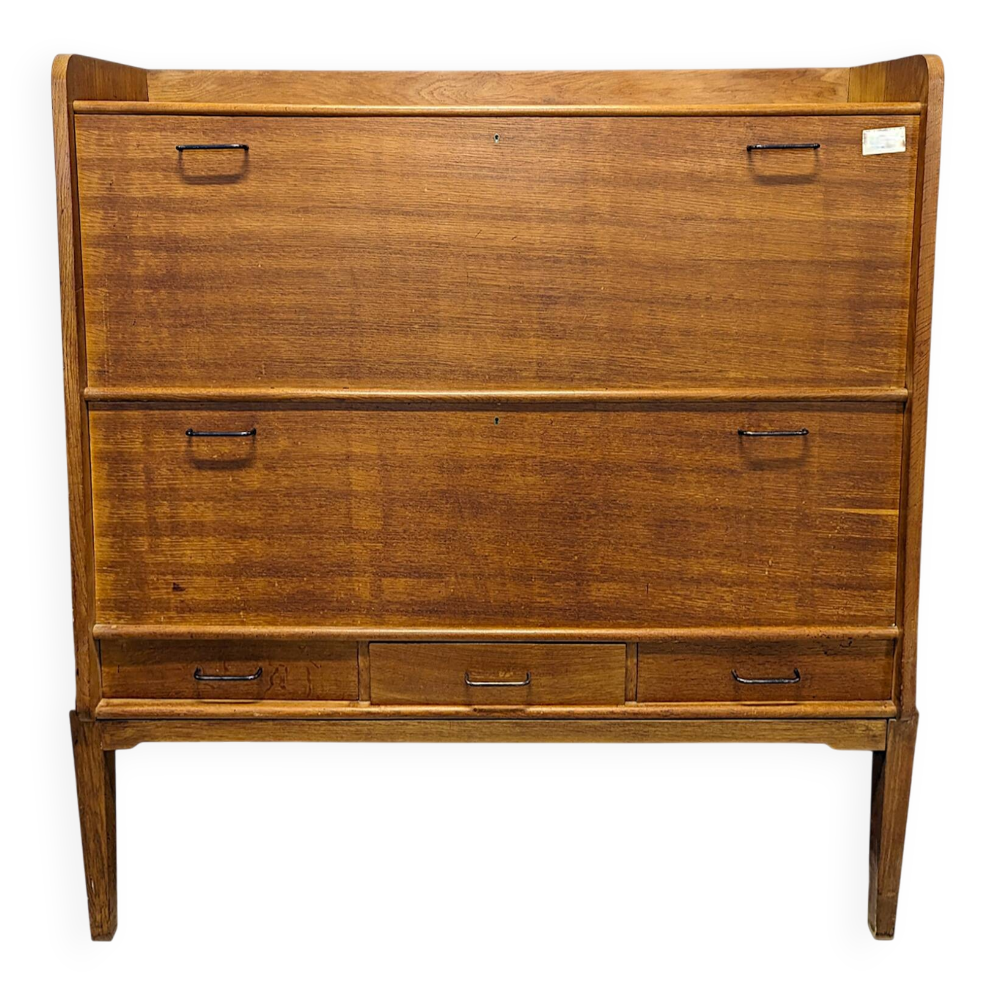 Large oak secretary from the 1940s
