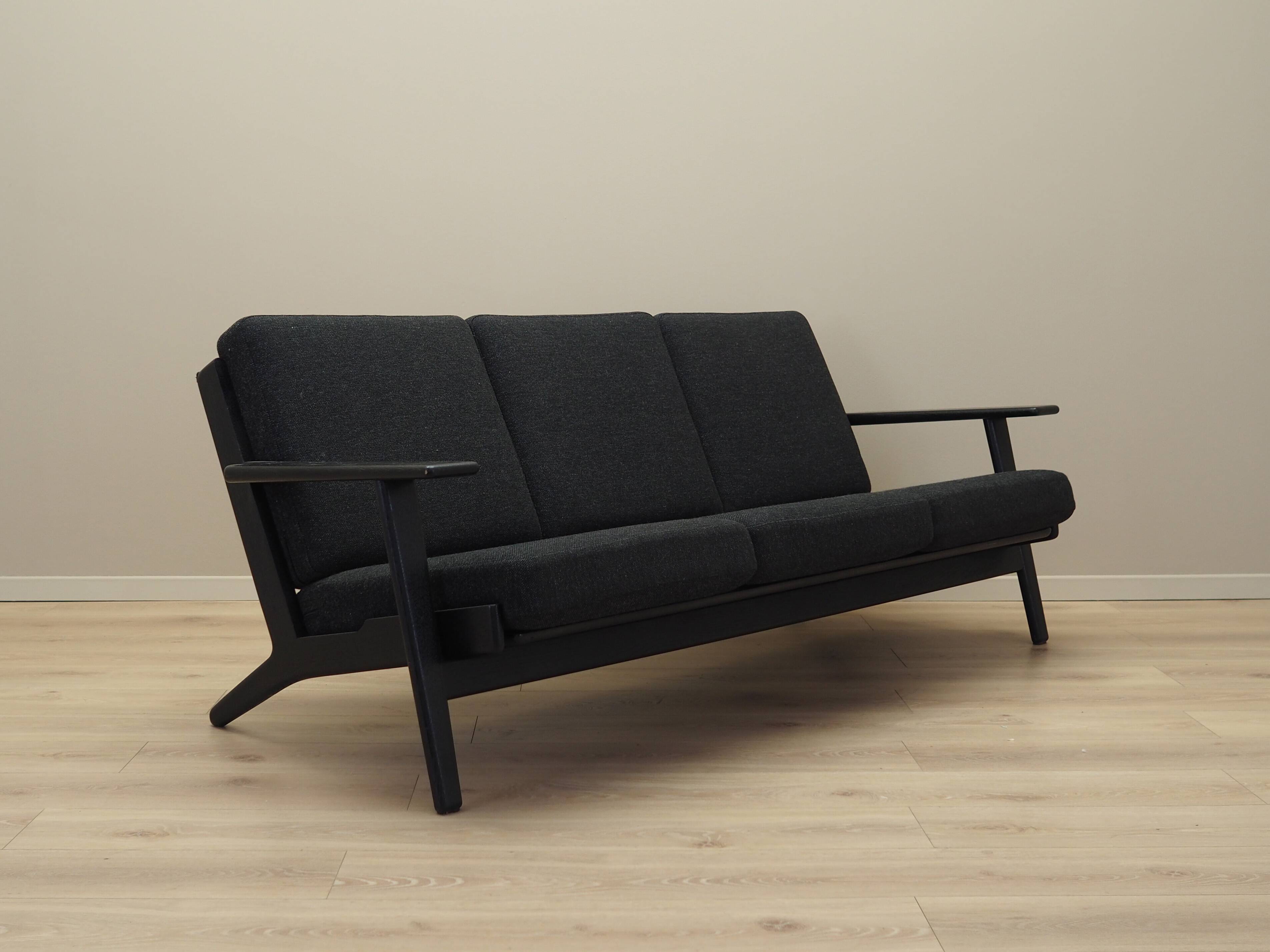 Oak sofa, Danish design, 1960s, designer: Hans. J. Wegner, production: Geta