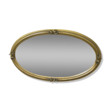 Mirror gilded wood decoration with rose