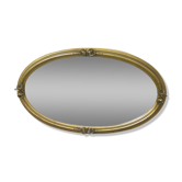 Mirror gilded wood decoration with rose