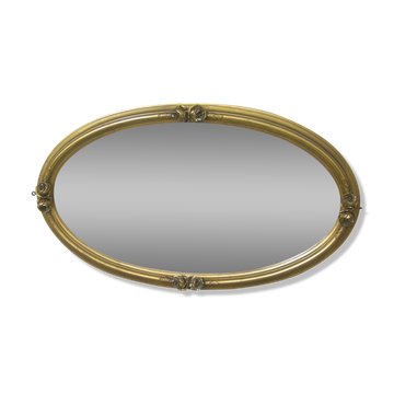 Mirror gilded wood decoration with rose