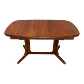 1960s XXL Danish design mid-century solid teak extendable dining table