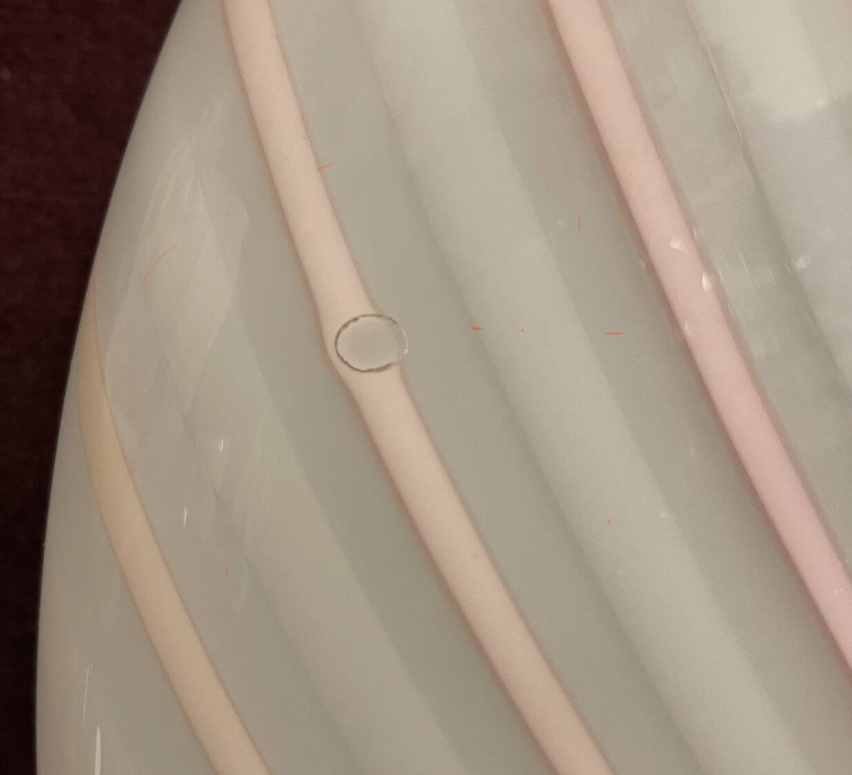 Pink Swirl Murano glass Flushmount by Venini