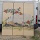 3 sliding panels printed on paper