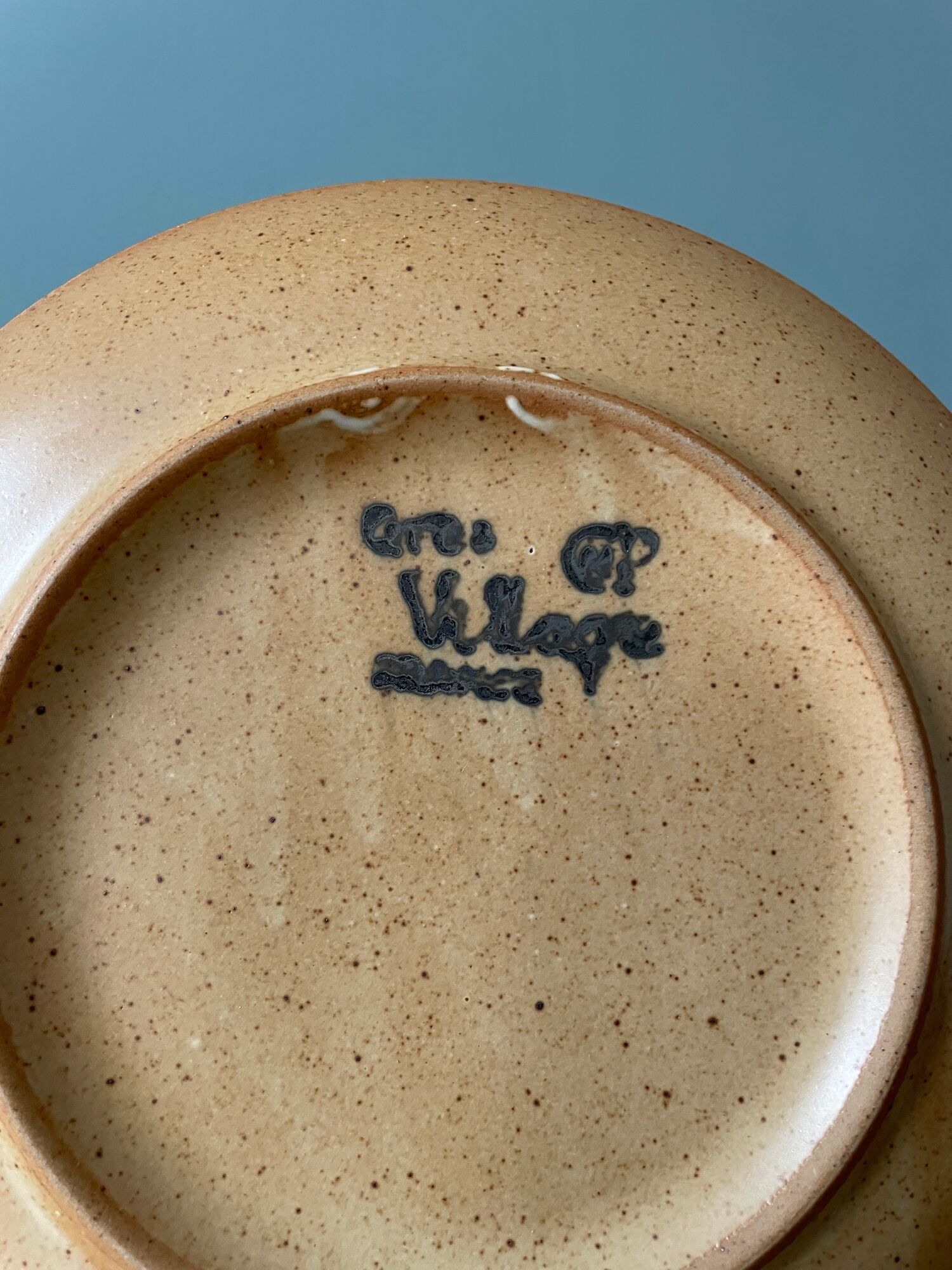 Set of 10 small vintage plates in Stoneware CNP Village France